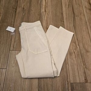 J.jill Cotton Stylish Cream Pants  Sz 4